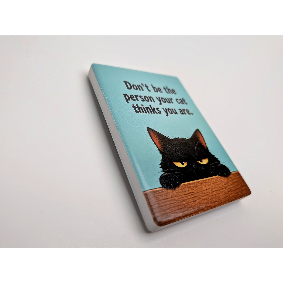 Cat Mood Ceramic Fridge Magnet - Be / Don't Be The Person Your Cat Thinks You Are