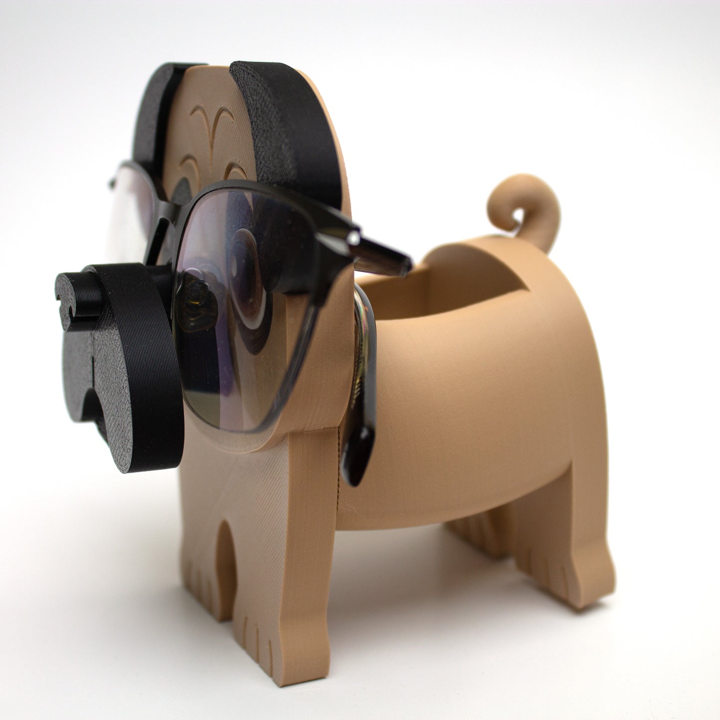 Pug Eyeglass Holder – Adorable and Practical Desk Accessory for Home, Office, or Nightstand Organization