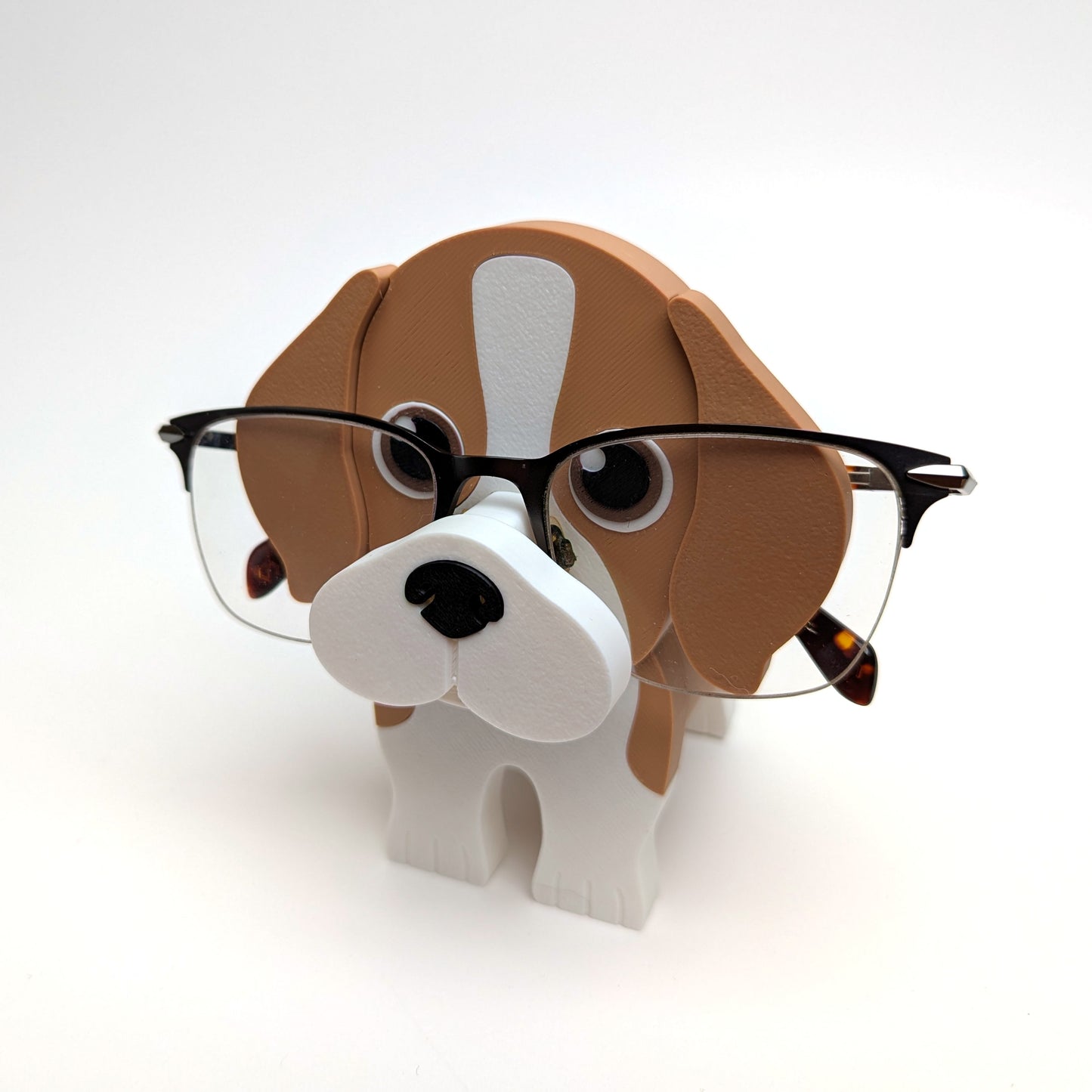 RedFive Beagle Eyeglasses Holder Stand – Cute Beagle Eyewear Organizer for Desk, Nightstand, Office, or Bedroom – Funny Dog Glasses Stand for Adults & Kids