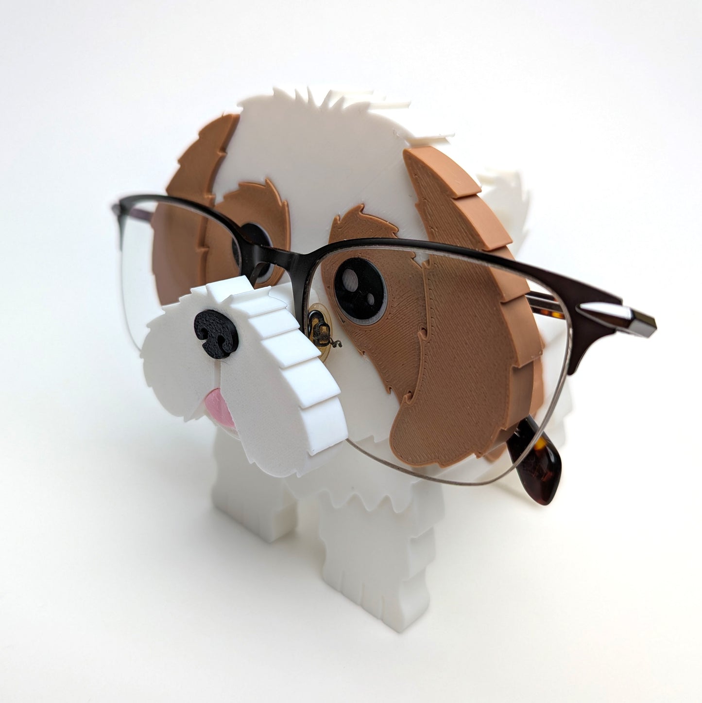 Shih Tzu Eyeglasses Holder Stand – Cute Shih Tzu Eyewear Organizer for Desk or Nightstand
