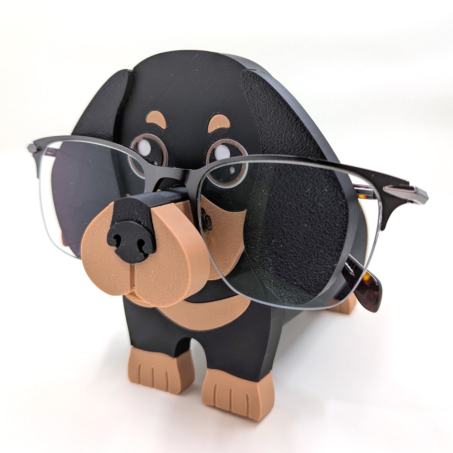 Dachshund Eyeglasses Holder Stand – Cute Dachshund Eyewear Organizer for Desk or Nightstand