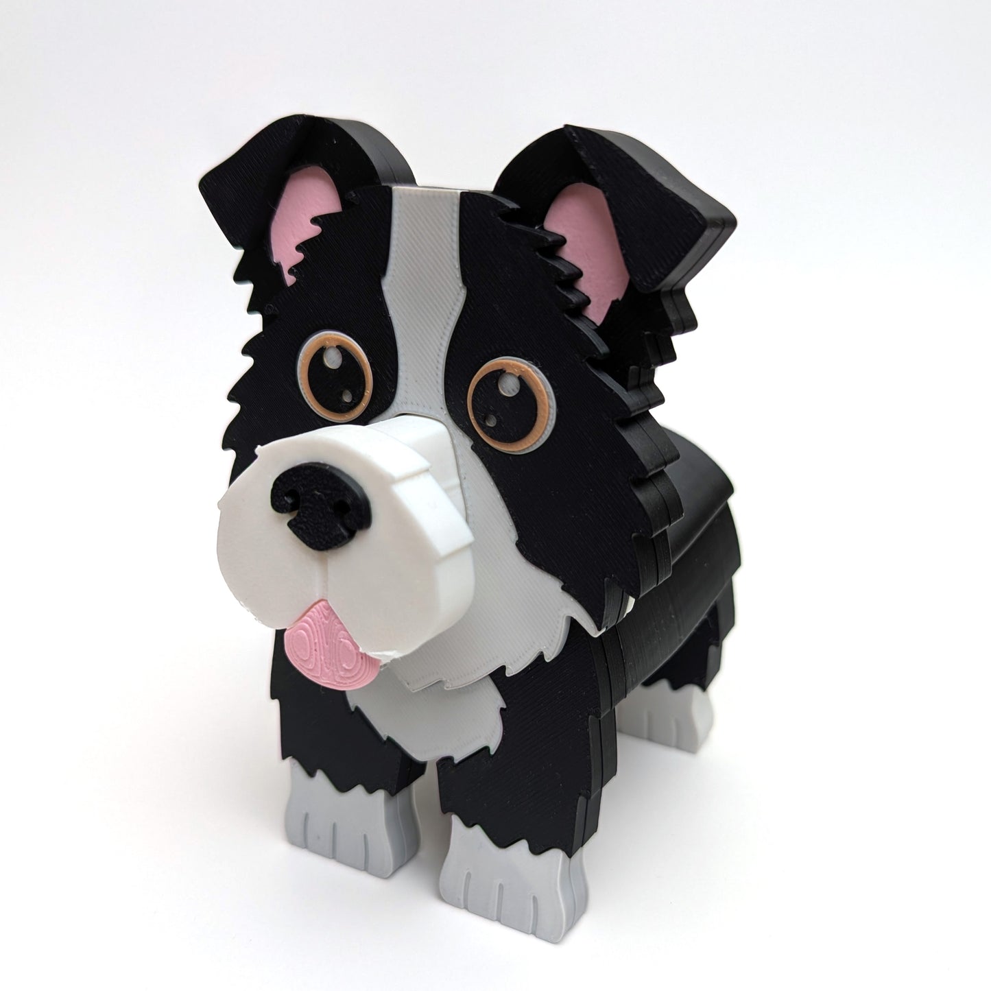 Border Collie Eyeglasses Holder Stand – Cute Border Collie Eyewear Organizer for Desk or Nightstand