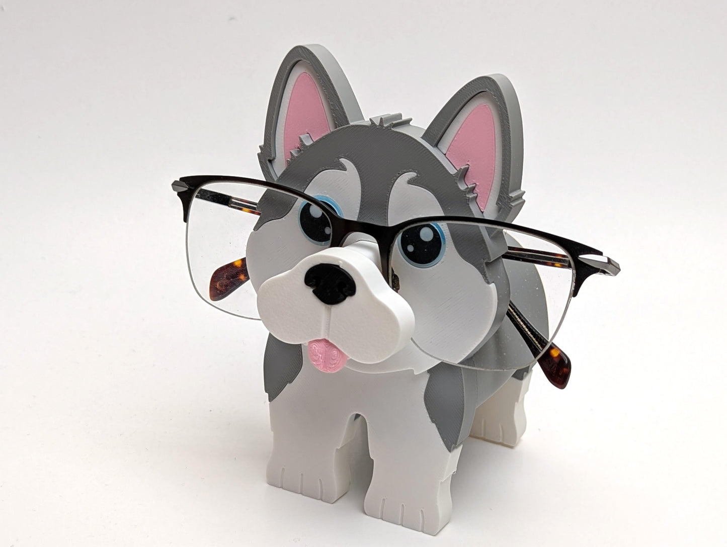 Husky Glasses Display Stand - Eco-Friendly Handmade Eyewear Holder