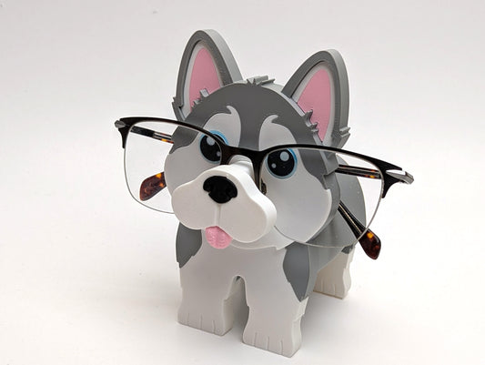 Husky Glasses Display Stand - Eco-Friendly Handmade Eyewear Holder