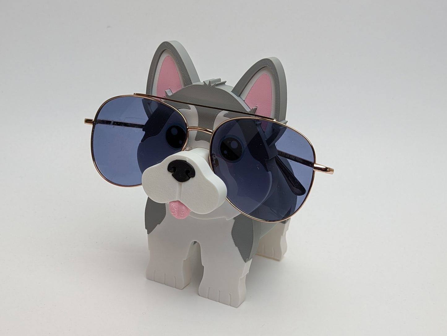 Husky Glasses Display Stand - Eco-Friendly Handmade Eyewear Holder