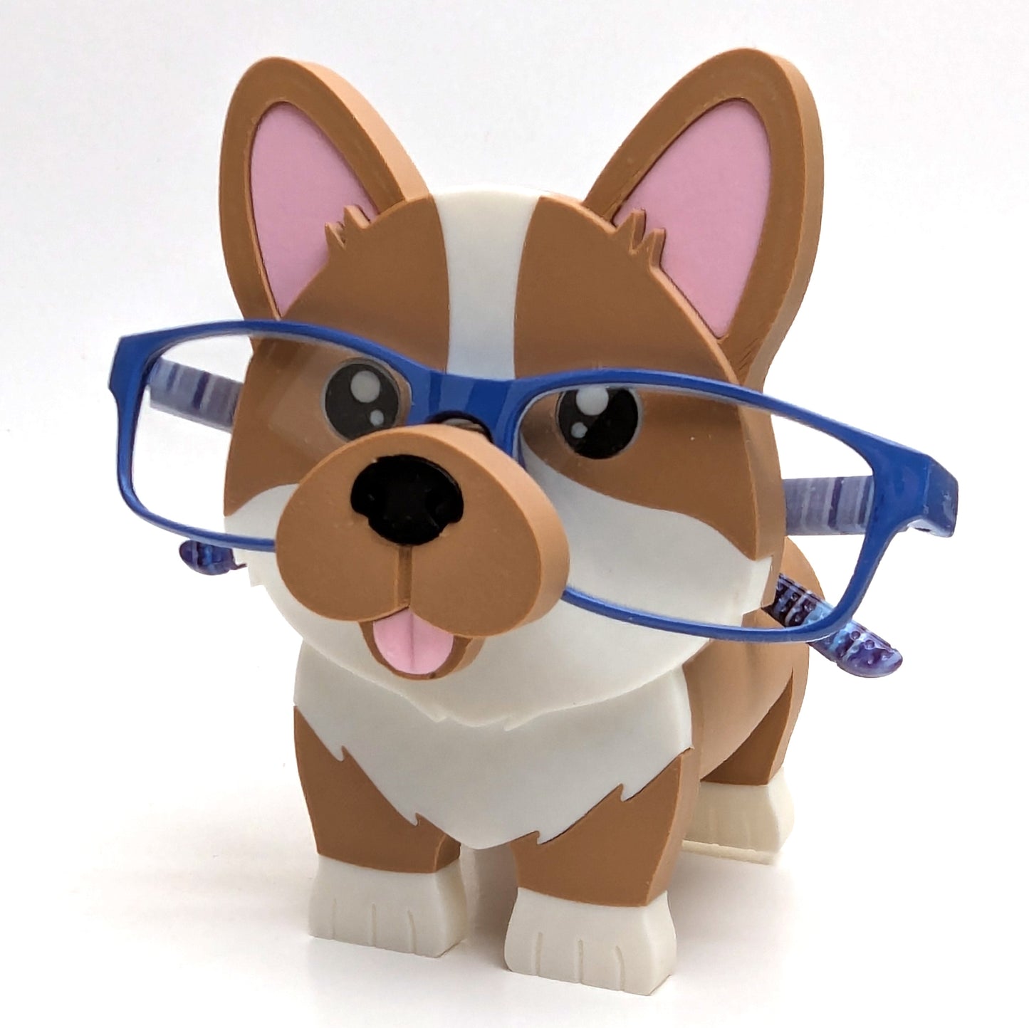 Corgi Eyeglass Holder Stand – Cute 3D Printed Dog Glasses Stand for Desk or Nightstand | Fun Gift for Corgi Lovers & Pet Owners