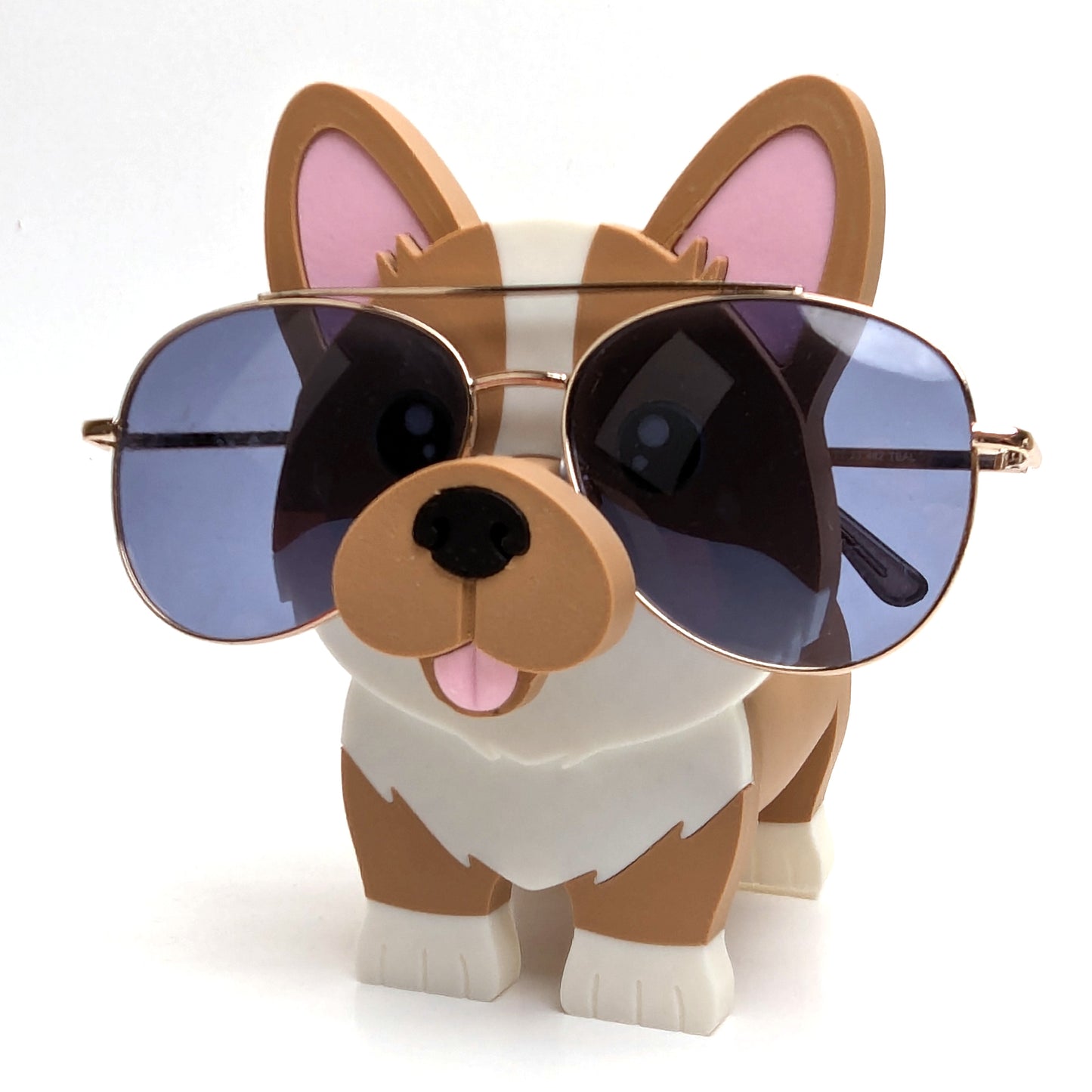 Corgi Eyeglass Holder Stand – Cute 3D Printed Dog Glasses Stand for Desk or Nightstand | Fun Gift for Corgi Lovers & Pet Owners