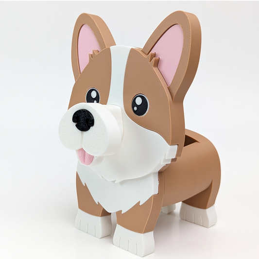 Corgi Eyeglass Holder Stand – Cute 3D Printed Dog Glasses Stand for Desk or Nightstand | Fun Gift for Corgi Lovers & Pet Owners