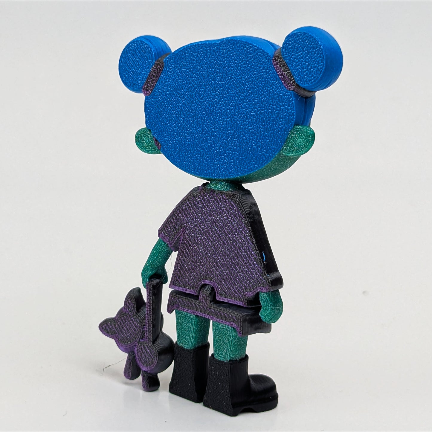 Agnes - Spooky Cute Zombie Girl Figurine & Magnet with Cat Companion