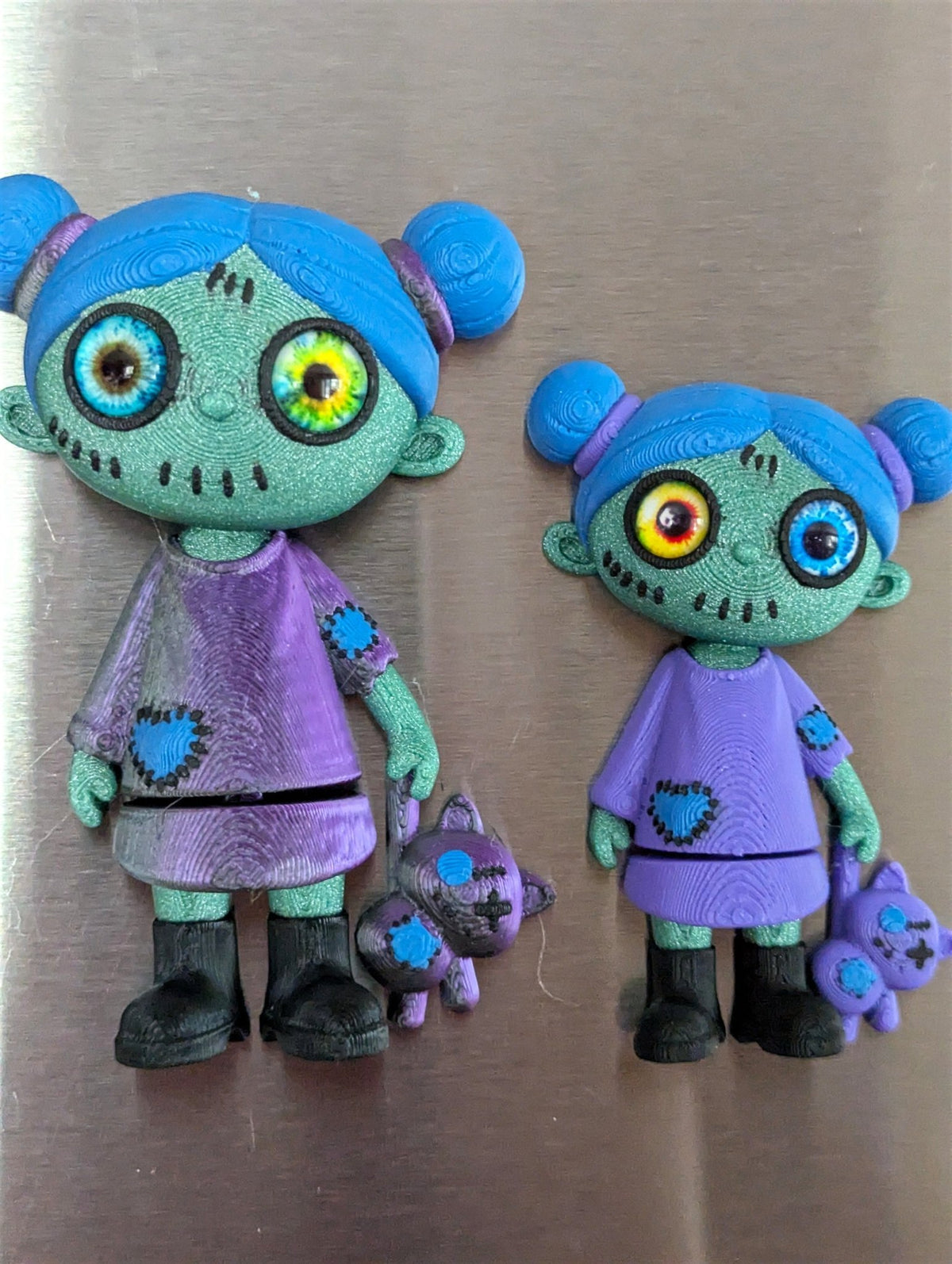 Agnes - Spooky Cute Zombie Girl Figurine & Magnet with Cat Companion - RedFive Labs