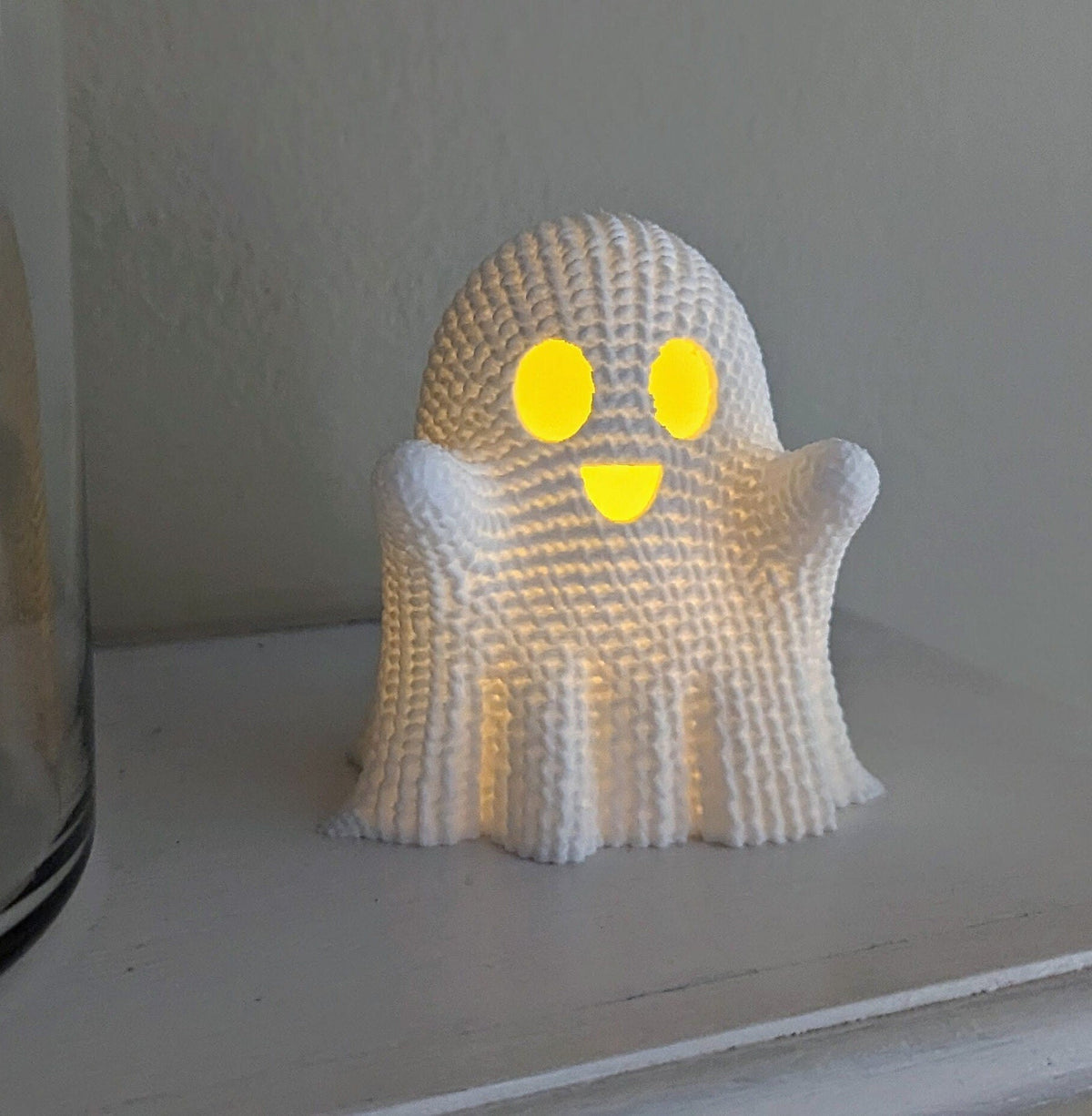 Crocheted Ghost Tea Light - RedFive Labs