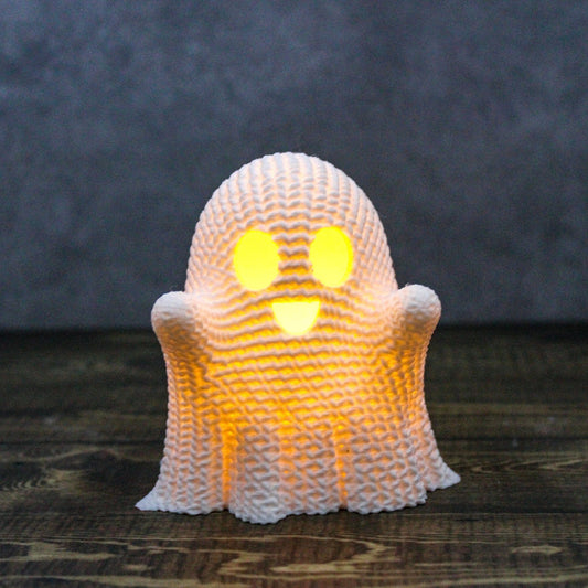 Crocheted Ghost Tea Light - RedFive Labs