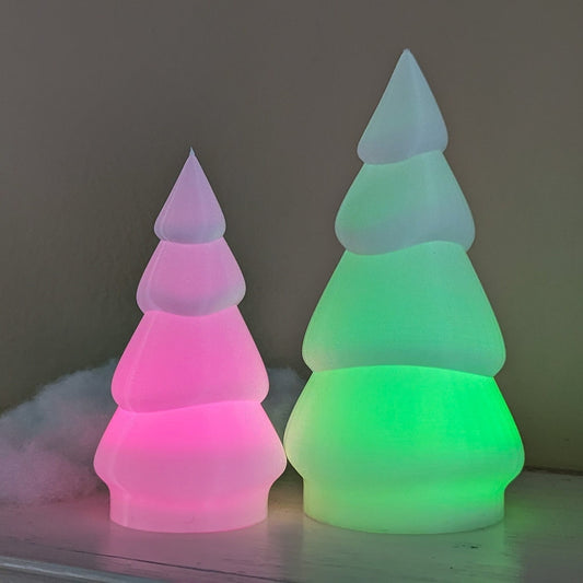 Illuminated christmas tree decorations