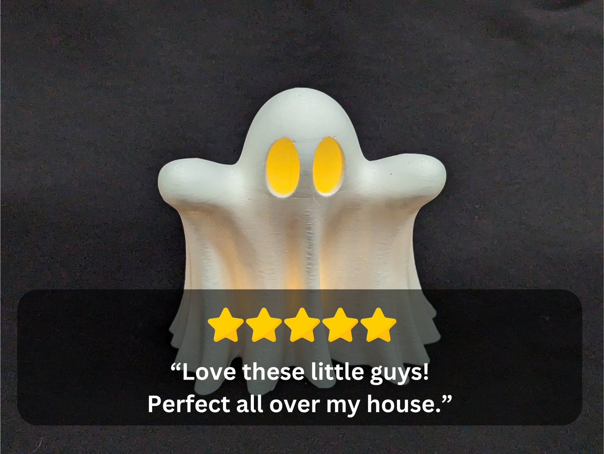 Cute Ghost with Tea Light - Halloween Decoration with LED tea light - 3D Printed