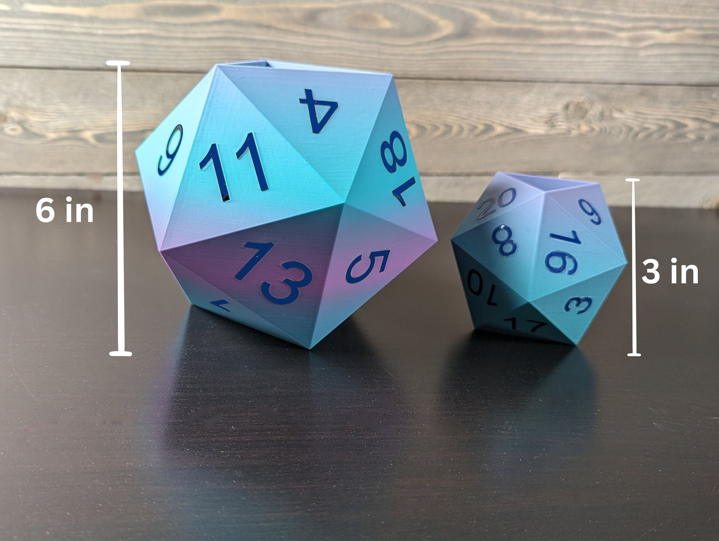 Unique 20-Sided Dice Planter for Succulents, RPG Gamer Gift, Home Decor