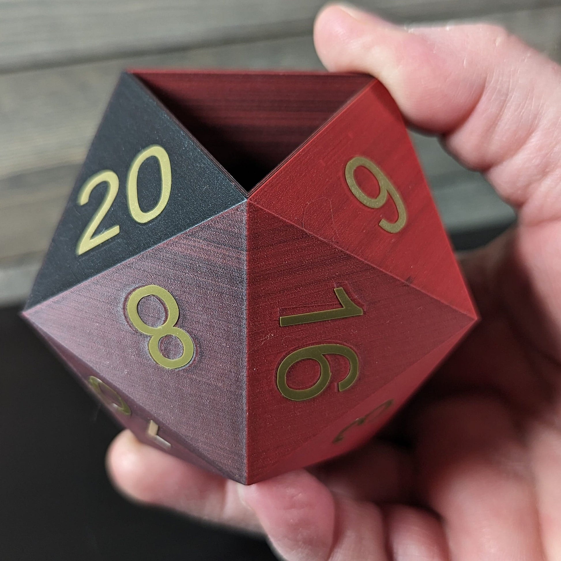 Unique 20-Sided Dice Planter for Succulents, RPG Gamer Gift, Home Decor