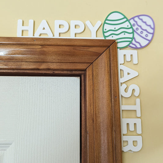 Easter Door Corner Decor - 3D Printed Easter Themed Door Trimmings