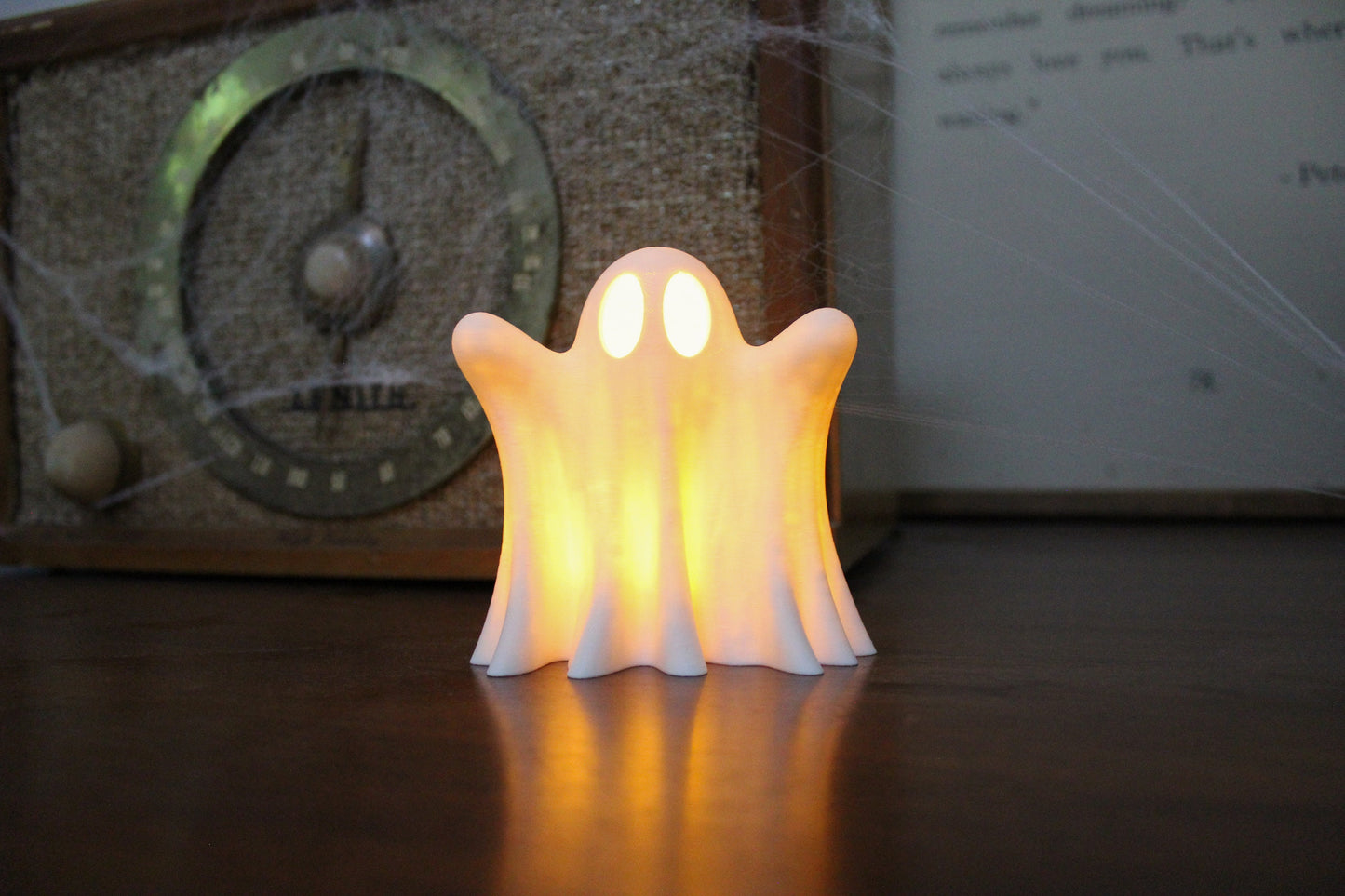 Cute Ghost with Tea Light - Halloween Decoration with LED tea light - 3D Printed