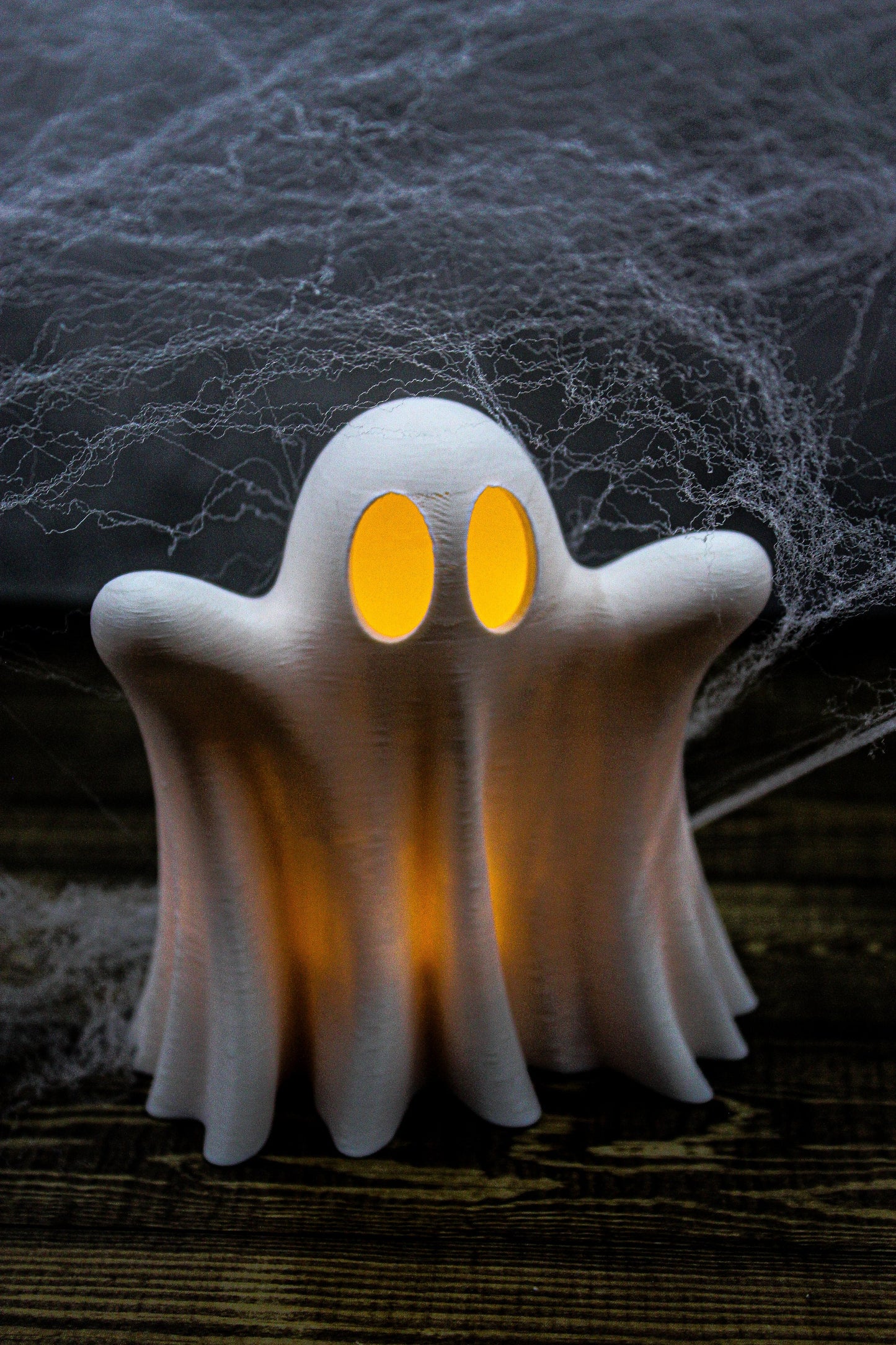 Cute Ghost with Tea Light - Halloween Decoration with LED tea light - 3D Printed