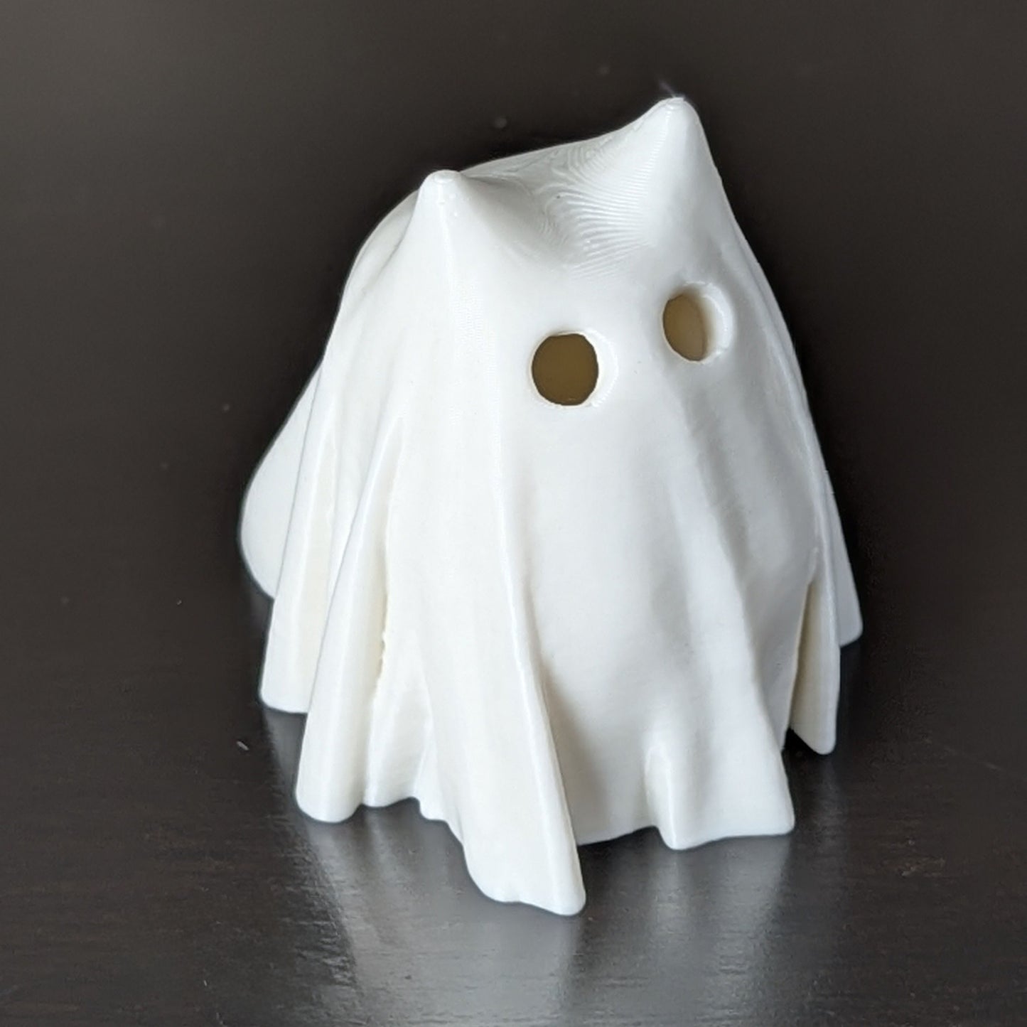 Glowing Cat Ghost LED Light-Up Decor - Spooky Halloween Party Accent