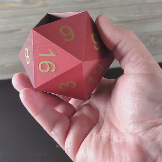 20-Sided Dice Planter for Succulents - Unique RPG Gift Home Decor